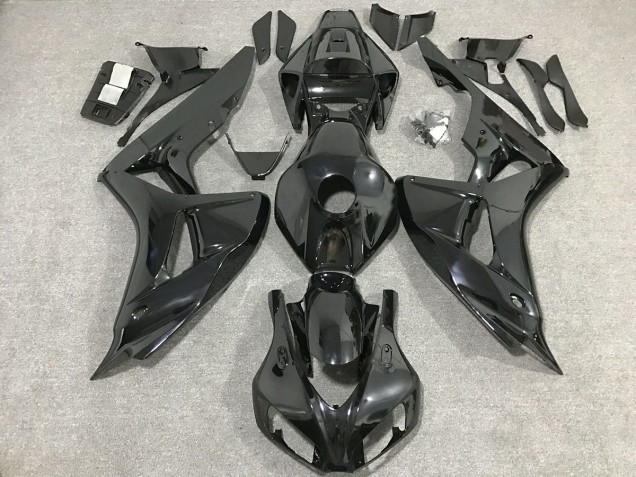 Schwarz Glänzend 2006-2007 Honda CBR1000RR Motorrad Verkleidung