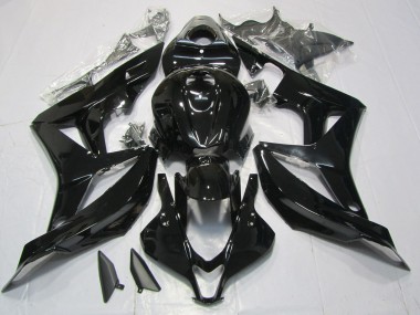 Schwarz Glänzend 2007-2008 Honda CBR600RR Motorrad Verkleidung