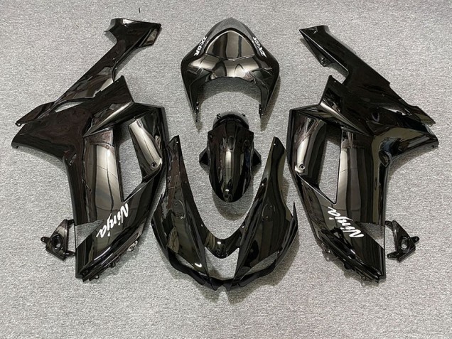 Schwarz Glänzend 2007-2008 Kawasaki ZX6R Motorrad Verkleidung