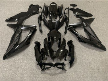 Schwarz Glänzend 2008-2010 Suzuki GSXR 600-750 Motorrad Verkleidung