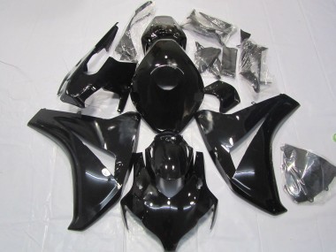 Schwarz Glänzend 2008-2011 Honda CBR1000RR Motorrad Verkleidung