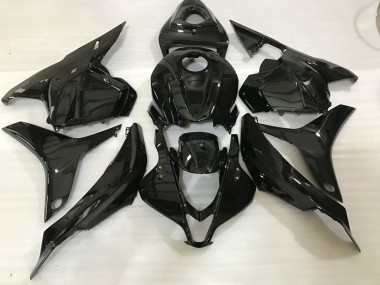 Schwarz Glänzend 2009-2012 Honda CBR600RR Motorrad Verkleidung