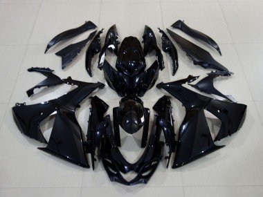 Schwarz Glänzend 2009-2016 Suzuki GSXR 1000 Motorrad Verkleidung