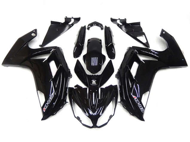 Schwarz Glänzend 2012-2014 Kawasaki ER6F Motorrad Verkleidung