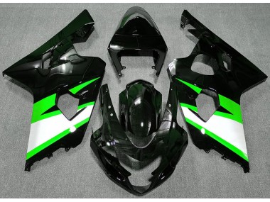 Schwarz Glänzend & Grün 2004-2005 Suzuki GSXR 600-750 Motorrad Verkleidung