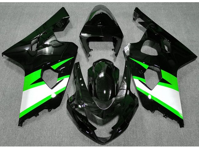 Schwarz Glänzend & Grün 2004-2005 Suzuki GSXR 600-750 Motorrad Verkleidung