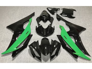 Schwarz Glänzend & Grün 2008-2016 Yamaha R6 Motorrad Verkleidung