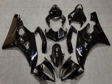 Schwarz Glänzend & Perlblau 2006-2007 Yamaha R6 Motorrad Verkleidung