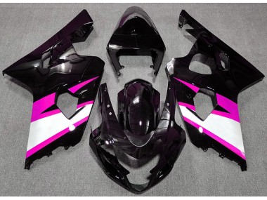 Schwarz Glänzend & Pink 2004-2005 Suzuki GSXR 600-750 Motorrad Verkleidung