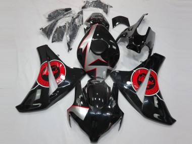Schwarz Glänzend & Rot 2008-2011 Honda CBR1000RR Motorrad Verkleidung