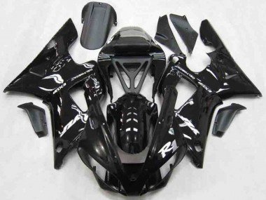 Schwarz Glänzend Stil 2000-2001 Yamaha R1 Motorrad Verkleidung