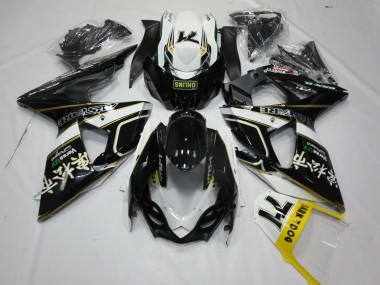 Schwarz Grau & Orange 2009-2016 Suzuki GSXR 1000 Motorrad Verkleidung