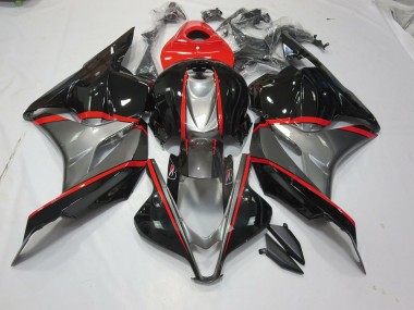 Schwarz & Grau Rot Pin 2009-2012 Honda CBR600RR Motorrad Verkleidung