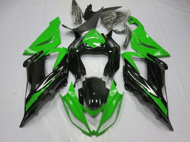 Schwarz & Grün 2013-2018 Kawasaki ZX6R Motorrad Verkleidung Schwarz & Grün 2013-2018 Kawasaki ZX6R Motorrad Verkleidung