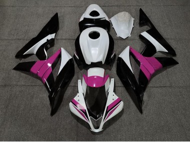 Schwarz Weiß & Lila 2007-2008 Honda CBR600RR Motorrad Verkleidung