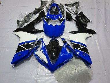 Schwarz Schwarz & Weiß 2007-2008 Yamaha R1 Motorrad Verkleidung