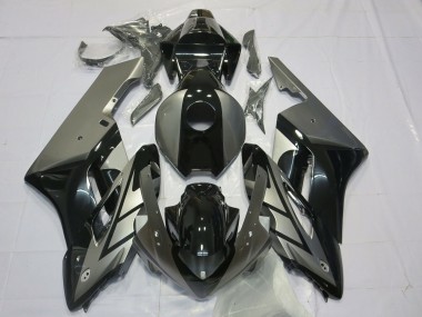 Schwarz & Silber 2004-2005 Honda CBR1000RR Motorrad Verkleidung