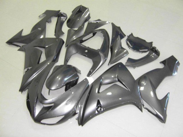 Silber Glanz 2006-2007 Kawasaki ZX10R Motorrad Verkleidung Silber Glanz 2006-2007 Kawasaki ZX10R Motorrad Verkleidung