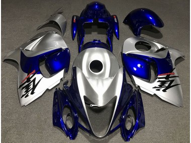 Silber Glänzend & Blau 2008-2020 Suzuki GSXR 1300 Motorrad Verkleidung