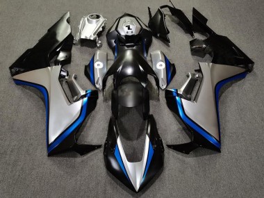 Silber & Schwarz & Blau 2017-2023 Honda CBR1000RR Motorrad Verkleidung