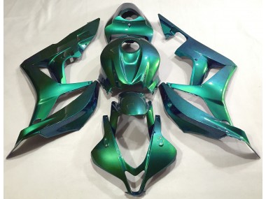 Smaragdgrün Schlicht 2007-2008 Honda CBR600RR Motorrad Verkleidung