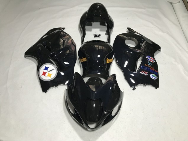 Teamlogo In Schwarz Glänzend 1997-2007 Suzuki GSXR 1300 Motorrad Verkleidung