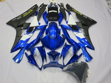Tiefes Blau Mit Gelbem Aufkleber 2006-2007 Yamaha R6 Motorrad Verkleidung