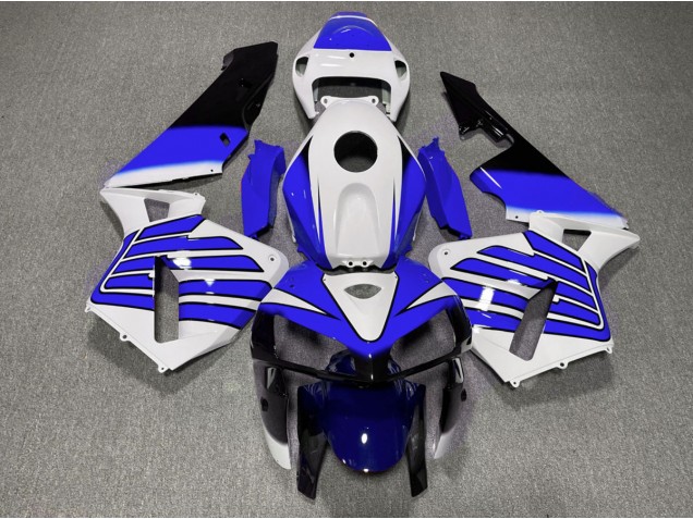 Tiefes Blau & Weiße Flügel 2005-2006 Honda CBR600RR Motorrad Verkleidung