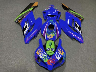Tiefes Blauer Hai 2004-2005 Honda CBR1000RR Motorrad Verkleidung