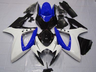 Tiefes Blauer Stern 2006-2007 Suzuki GSXR 600-750 Motorrad Verkleidung
