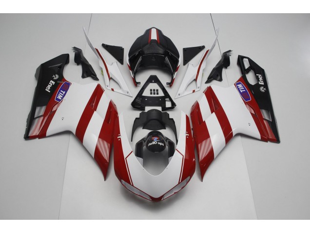 Tiefrot 2007-2014 Ducati 848 1098 1198 Motorrad Verkleidung