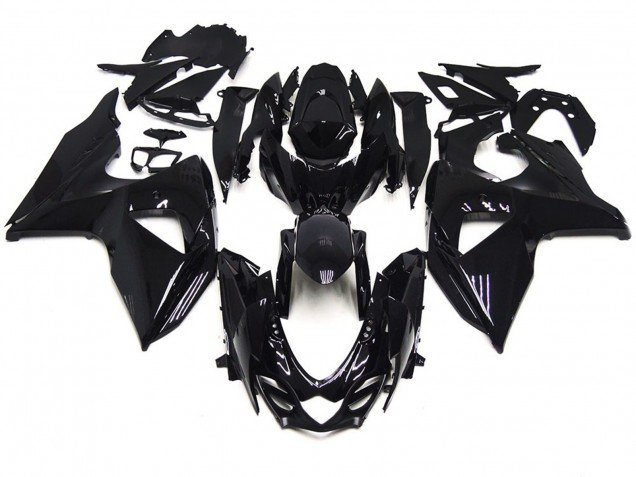 Vollglanz Schwarz 2009-2016 Suzuki GSXR 1000 Motorrad Verkleidung Vollglanz Schwarz 2009-2016 Suzuki GSXR 1000 Motorrad Verkleidung