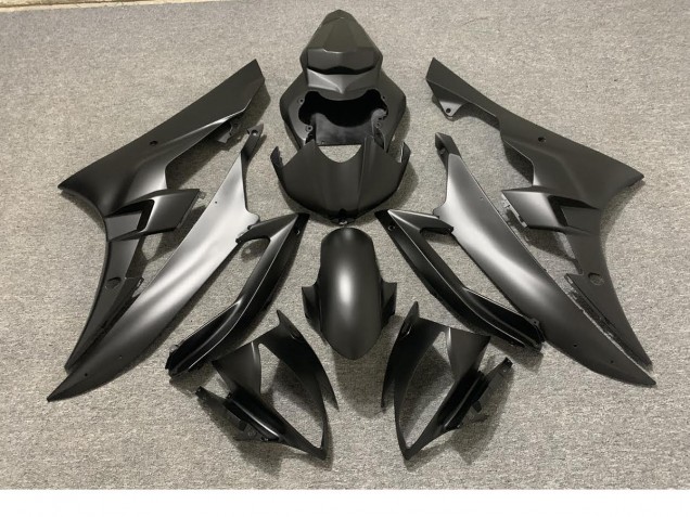 Vollmatt Schwarz 2006-2007 Yamaha R6 Motorrad Verkleidung