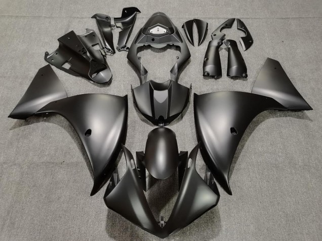 Vollmatt Schwarz 2009-2011 Yamaha R1 Motorrad Verkleidung