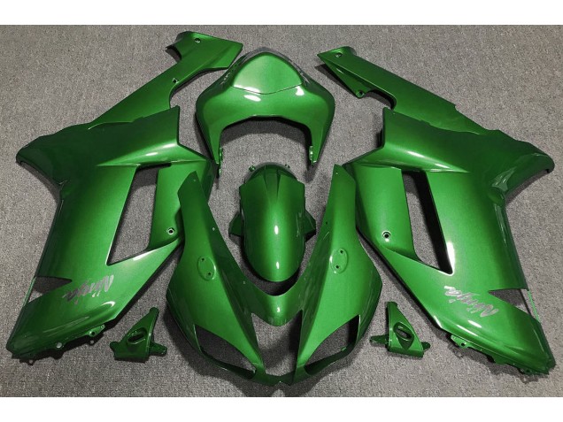 Waldgrün 2007-2008 Kawasaki ZX6R Motorrad Verkleidung