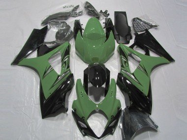 Waldgrün & Schwarz 2007-2008 Suzuki GSXR 1000 Motorrad Verkleidung
