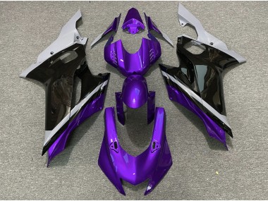 Zement Schwarz & Lila 2017-2021 Yamaha R6 Motorrad Verkleidung