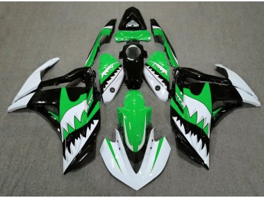 Weißer Hai & Grün 2015-2018 Yamaha R3 Motorrad Verkleidung